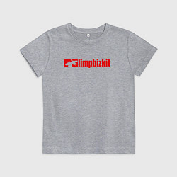 Футболка хлопковая детская LIMP BIZKIT, цвет: меланж
