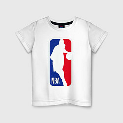 Футболка хлопковая детская NBA Kobe Bryant, цвет: белый