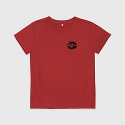 Футболка хлопковая детская Молодым хочу остаться СПИНА, цвет: красный