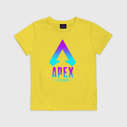 Футболка хлопковая детская APEX LEGENDS, цвет: желтый