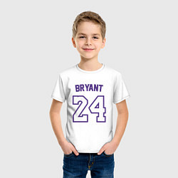 Футболка хлопковая детская Bryant 24, цвет: белый — фото 2