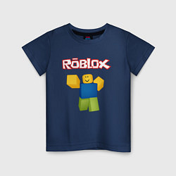 Футболка хлопковая детская ROBLOX, цвет: тёмно-синий