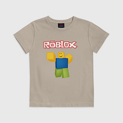 Футболка хлопковая детская ROBLOX, цвет: миндальный