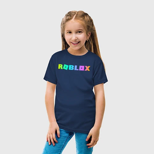 Детская футболка ROBLOX / Тёмно-синий – фото 4