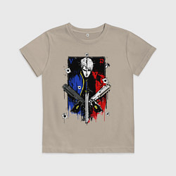 Футболка хлопковая детская DMC, цвет: миндальный