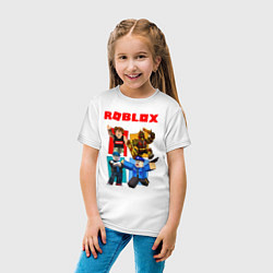 Футболка хлопковая детская ROBLOX, цвет: белый — фото 2
