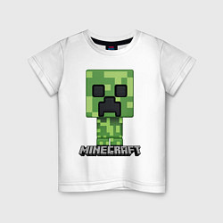Футболка хлопковая детская MINECRAFT, цвет: белый