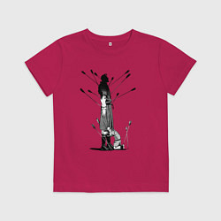 Футболка хлопковая детская Vinland saga, цвет: маджента