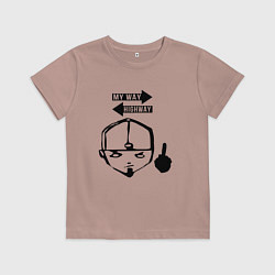 Футболка хлопковая детская LIMP BIZKIT, цвет: пыльно-розовый