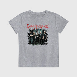Футболка хлопковая детская Evanescence, цвет: меланж