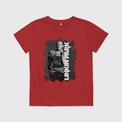 Футболка хлопковая детская LINKIN PARK, цвет: красный