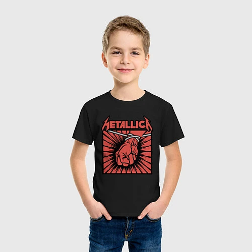 Детская футболка Metallica / Черный – фото 3