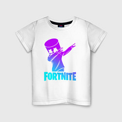 Футболка хлопковая детская FORTNITE X MARSHMELLO, цвет: белый