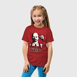 Футболка хлопковая детская КГБ, цвет: красный — фото 2