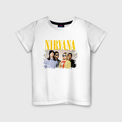 Футболка хлопковая детская NIRVANA, цвет: белый