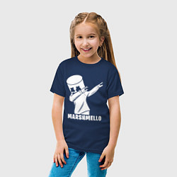 Футболка хлопковая детская MARSHMELLO, цвет: тёмно-синий — фото 2