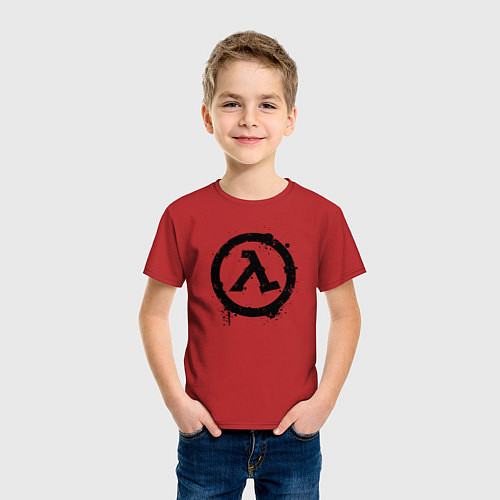 Детская футболка HALF-LIFE / Красный – фото 3