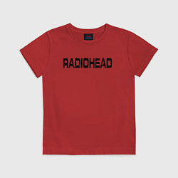 Футболка хлопковая детская Radiohead, цвет: красный