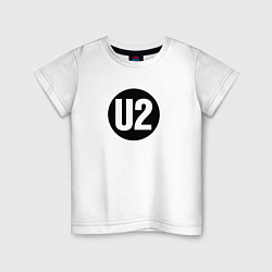 Футболка хлопковая детская U2, цвет: белый