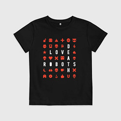 Футболка хлопковая детская LOVE DEATH ROBOTS LDR, цвет: черный