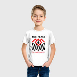 Футболка хлопковая детская Twin Peaks, цвет: белый — фото 2