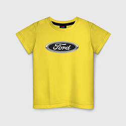 Футболка хлопковая детская Ford, цвет: желтый