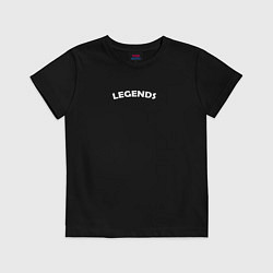 Футболка хлопковая детская Legends are born in july, цвет: черный