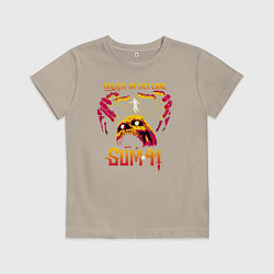 Футболка хлопковая детская Sum 41 Order In Decline, цвет: миндальный