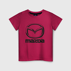 Футболка хлопковая детская MAZDA LOGO, цвет: маджента