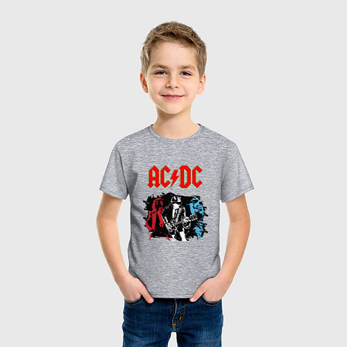 Детская футболка ACDC / Меланж – фото 3