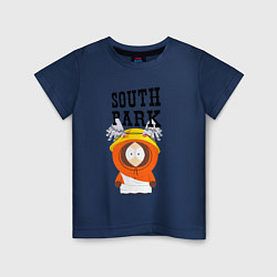 Футболка хлопковая детская South Park Кенни, цвет: тёмно-синий