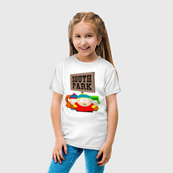 Футболка хлопковая детская ЮЖНЫЙ ПАРК, цвет: белый — фото 2