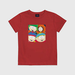 Футболка хлопковая детская South Park, цвет: красный