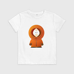 Футболка хлопковая детская ЮЖНЫЙ ПАРК, цвет: белый