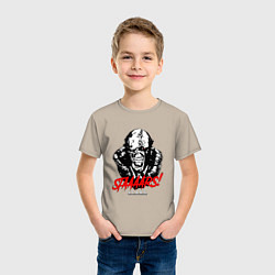 Футболка хлопковая детская STAAAAARS!, цвет: миндальный — фото 2