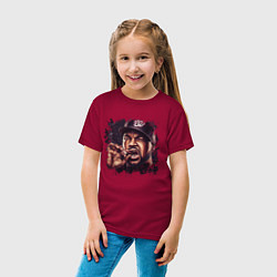 Футболка хлопковая детская Ice Cube, цвет: маджента — фото 2