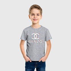 Футболка хлопковая детская BBT BENZO GANG, цвет: меланж — фото 2