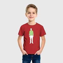 Футболка хлопковая детская Sheldon Cooper, цвет: красный — фото 2