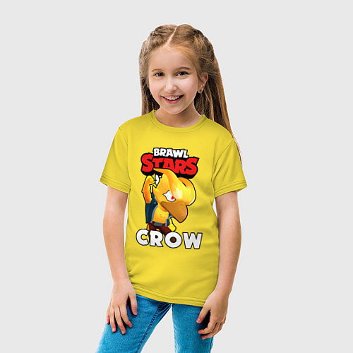 Детская футболка BRAWL STARS CROW PHOENIX / Желтый – фото 4