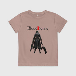 Футболка хлопковая детская Bloodborne, цвет: пыльно-розовый