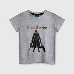 Футболка хлопковая детская Bloodborne, цвет: меланж