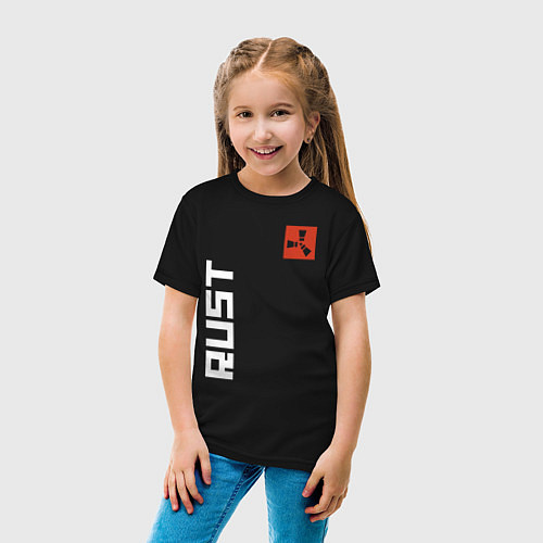 Детская футболка RUST / Черный – фото 4