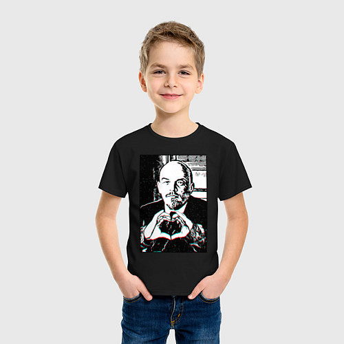 Детская футболка Ленин Oko / Черный – фото 3