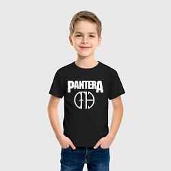 Футболка хлопковая детская Pantera, цвет: черный — фото 2
