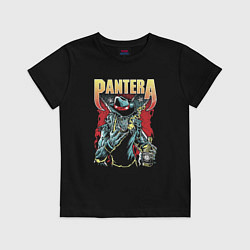 Футболка хлопковая детская Pantera, цвет: черный