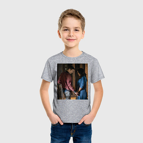 Детская футболка Barry & Iris / Меланж – фото 3