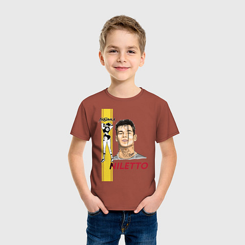 Детская футболка NILETTO / Кирпичный – фото 3