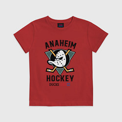 Футболка хлопковая детская ANAHEIM DUCKS, цвет: красный