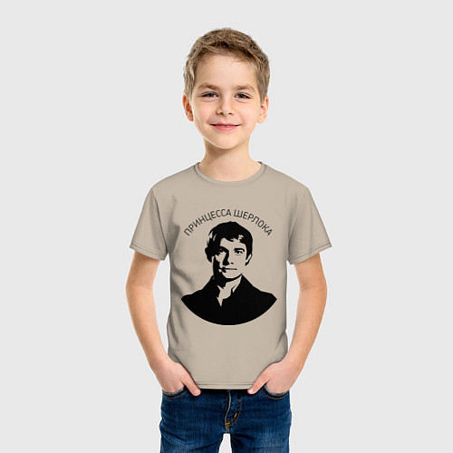 Детская футболка Ватсон - принцесса Шерлока / Миндальный – фото 3