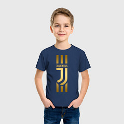 Футболка хлопковая детская JUVENTUS, цвет: тёмно-синий — фото 2